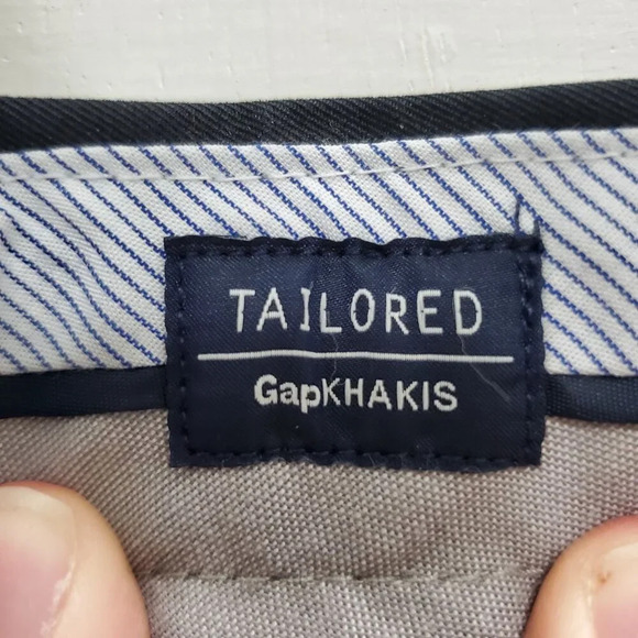 Gap Khakis Tailored Wrinkle Resistant Straight Fit Men's Black‎ Pants NWT 31x32 - Picture 5 of 10